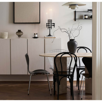 Stoff Nagel Candle Stand | Matt Black