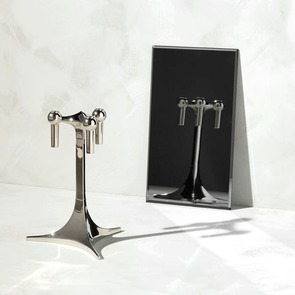 Stoff Nagel Candle Stand | Polished Chrome