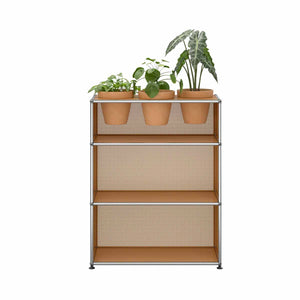 USM Storage with Flowerpots | Beige Lacquer Panels