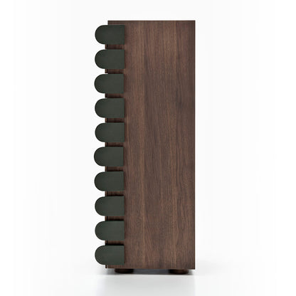 Storet Drawer Chest Tall | Glossy Lacquer Dark Green LL22