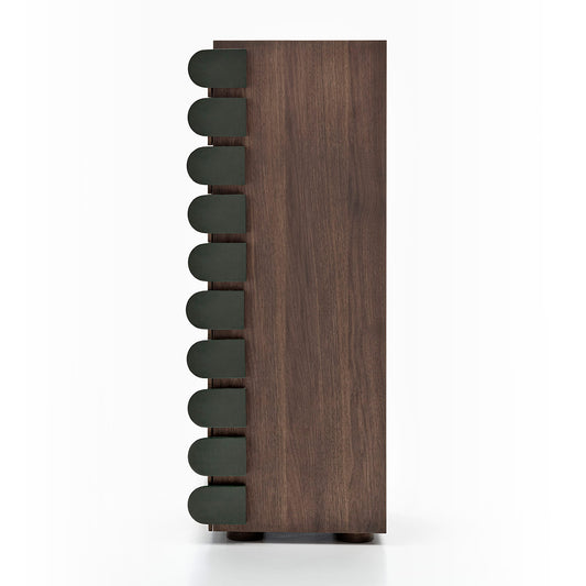 Storet Drawer Chest Tall | Glossy Lacquer Dark Green LL22