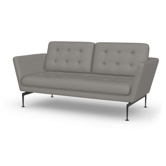 Suita 2 Seater Tufted | Iroko 08 Dark Grey Upholstery