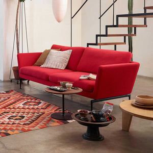 Suita 3 Seater Soft Sofa | Dumet 23 Coral Rose Upholstery