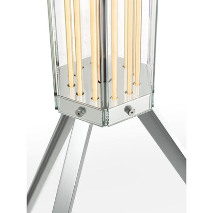 Superwire Floor Lamp | Polished Aluminium