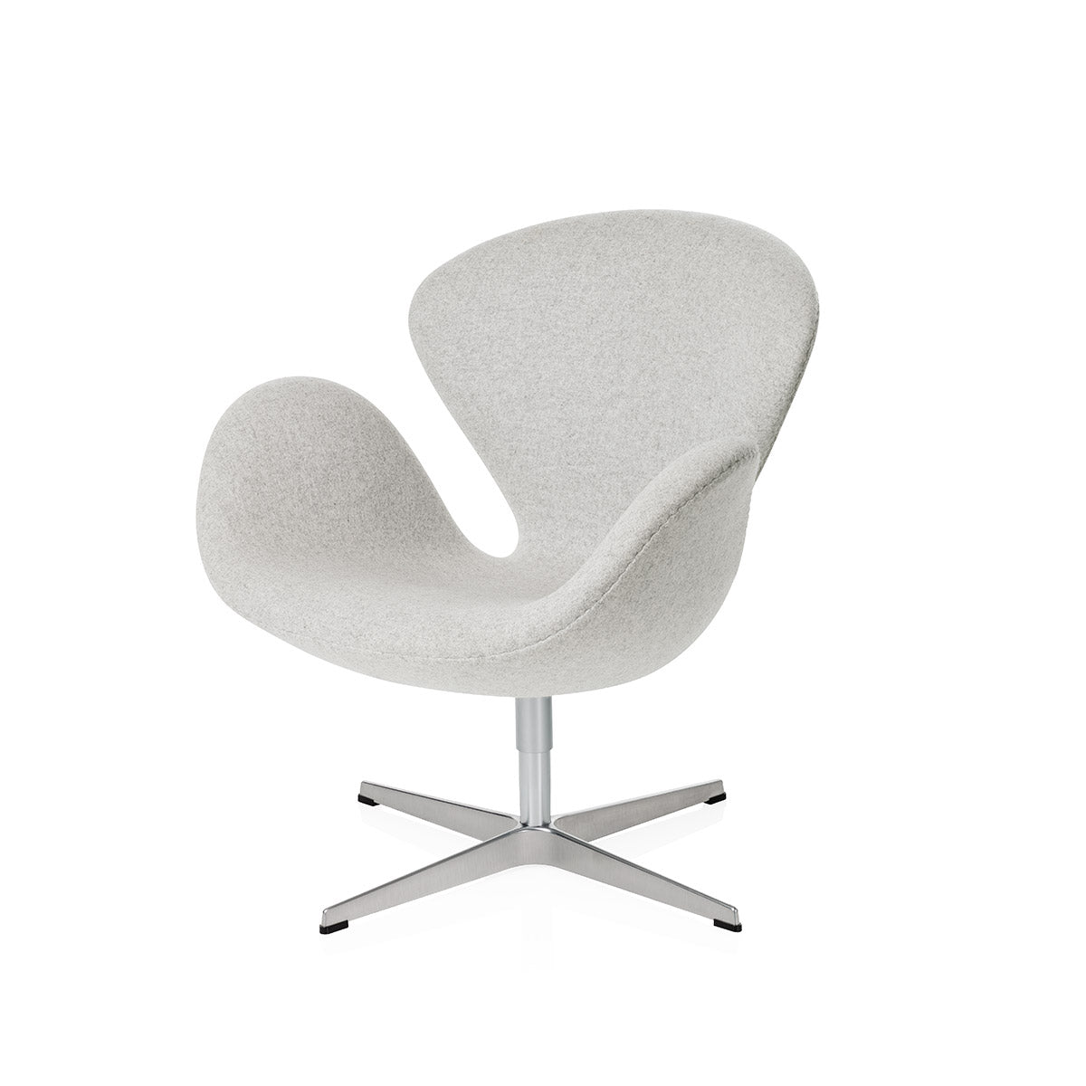 Swan Chair | Pale Grey Divina Melange 120 Seat and Back
