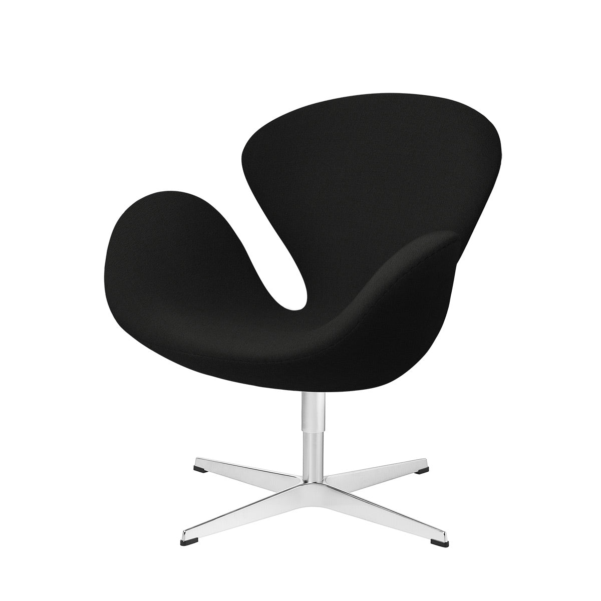 Swan Chair | Black Hallingdal 190 Wool Seat and Back