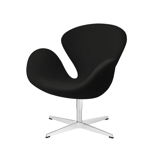 Swan Chair | Black Hallingdal 190 Wool Seat and Back