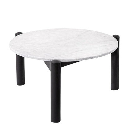 Table a Plateau 75cm | White Carrara Marble Top