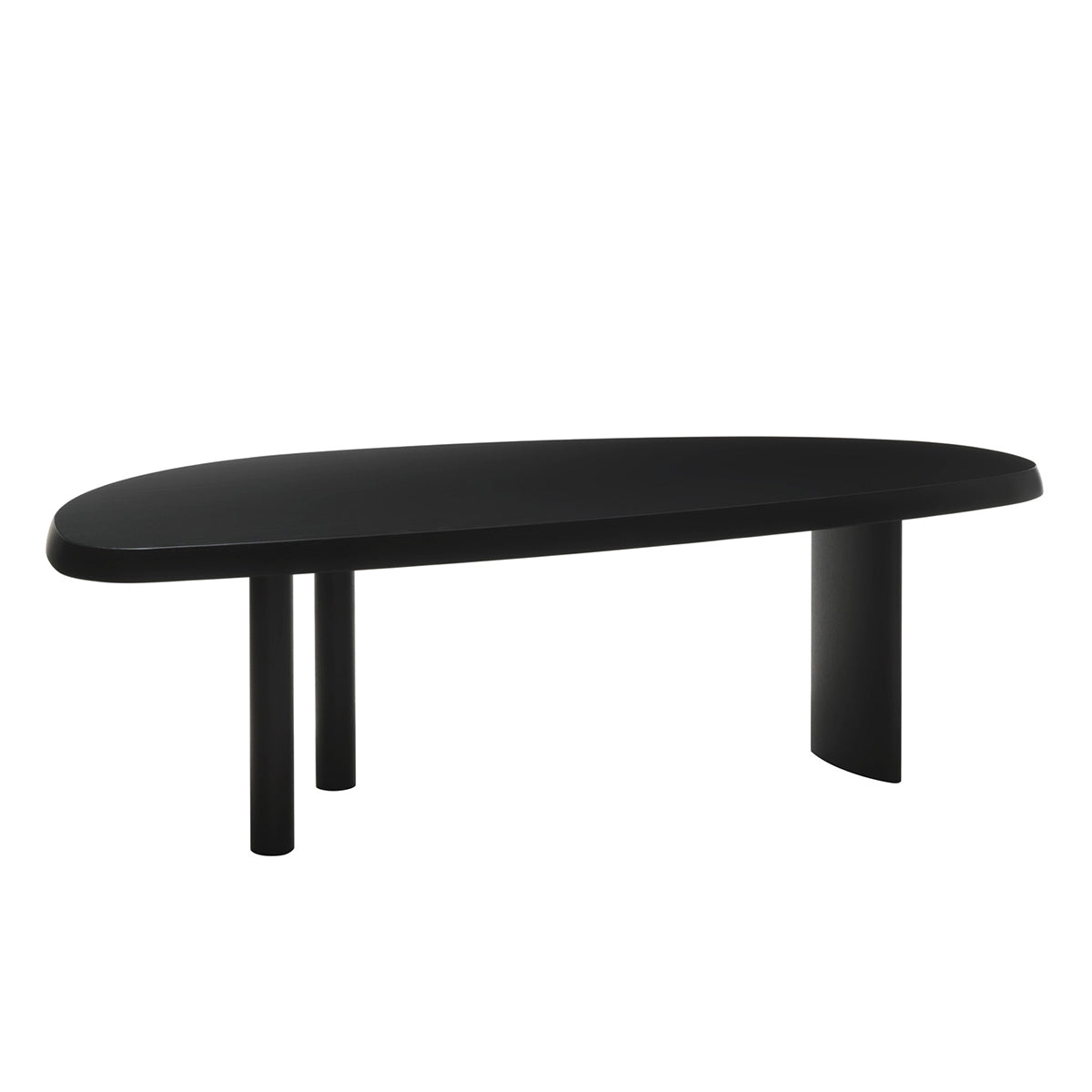 Table en Forme Libre | Black Matt Lacquer Finish