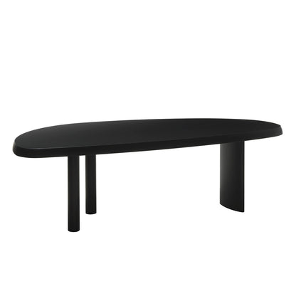 Table en Forme Libre | Black Matt Lacquer Finish