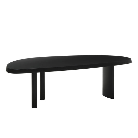 Table en Forme Libre | Black Matt Lacquer Finish