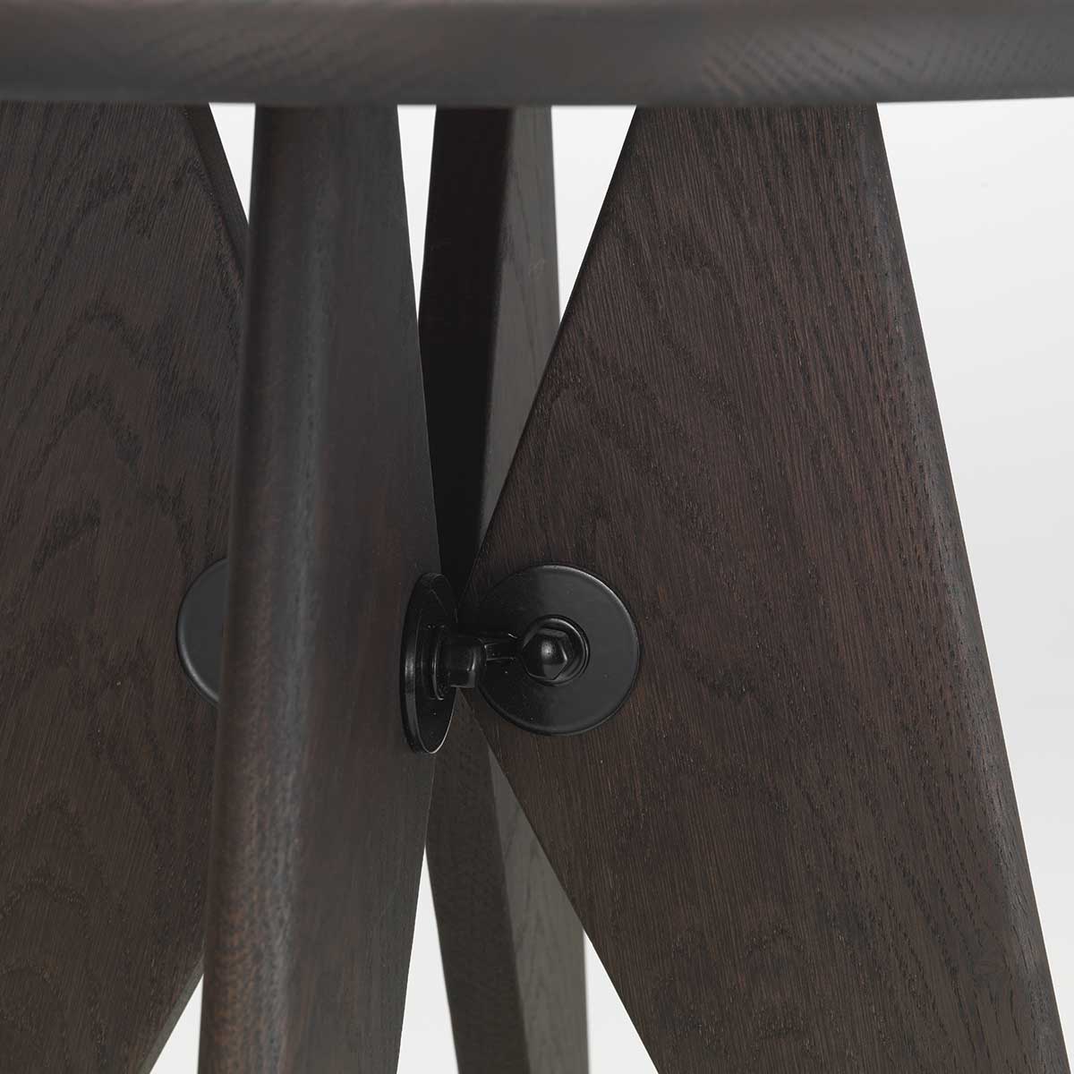 Tabouret Solvay | Dark Varnished Oak