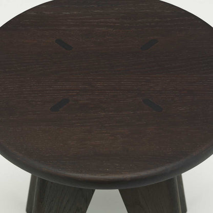 Tabouret Solvay | Dark Varnished Oak