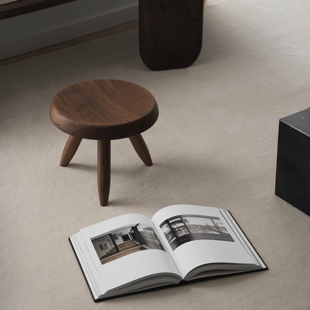 Tabouret Berger Stool | American Walnut