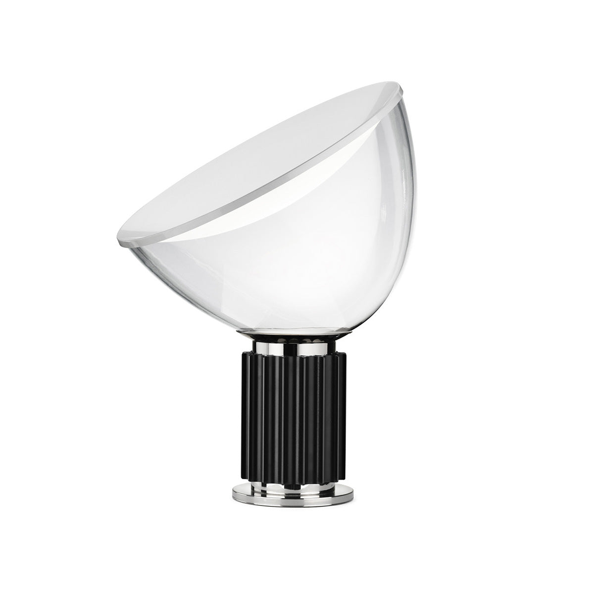 Taccia Small LED Lamp | Matt Black Aluminium