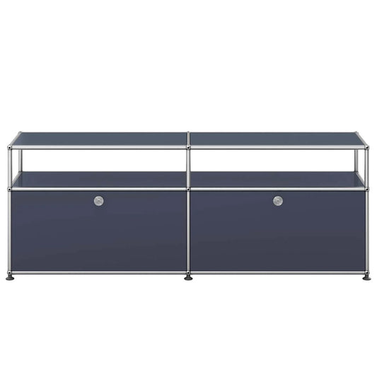 USM Tall Media Unit | Anthracite Lacquer Panels