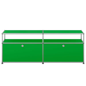 USM Tall Media Unit | Green Lacquer Panels