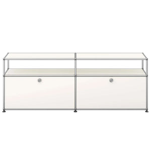 USM Tall Media Unit | White Lacquer Panels