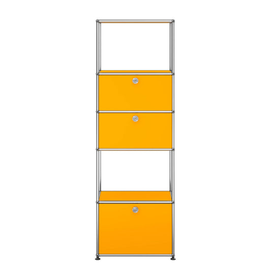 USM Tall Storage | Golden Yellow Lacquer Panels