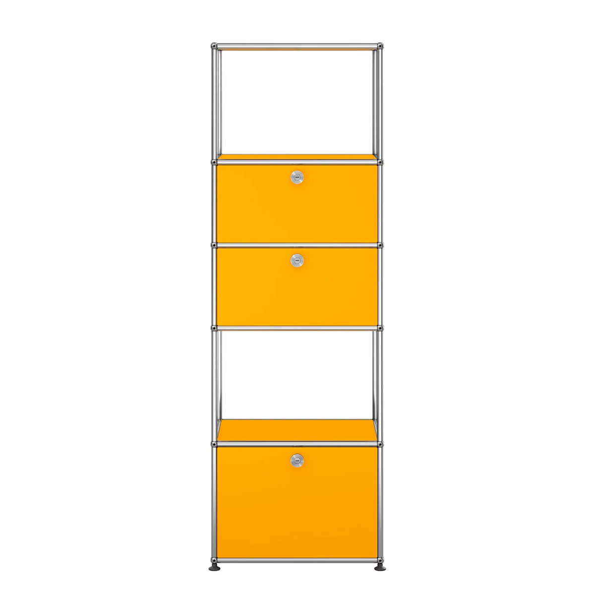 USM Tall Storage | Golden Yellow Lacquer Panels