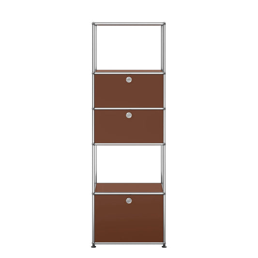 USM Tall Storage | Brown Lacquer Panels