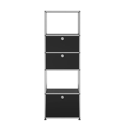 USM Tall Storage | Graphite Black Lacquer Panels