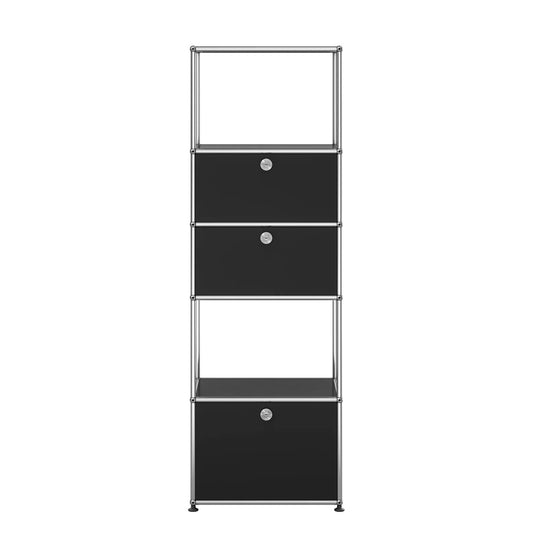 USM Tall Storage | Graphite Black Lacquer Panels