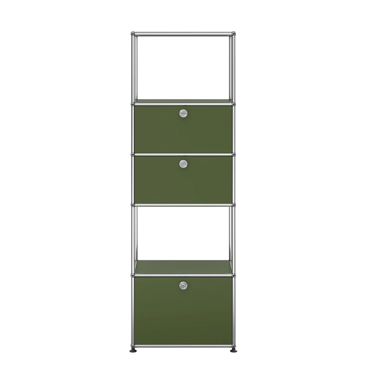 USM Tall Storage | Olive Green Lacquer Panels