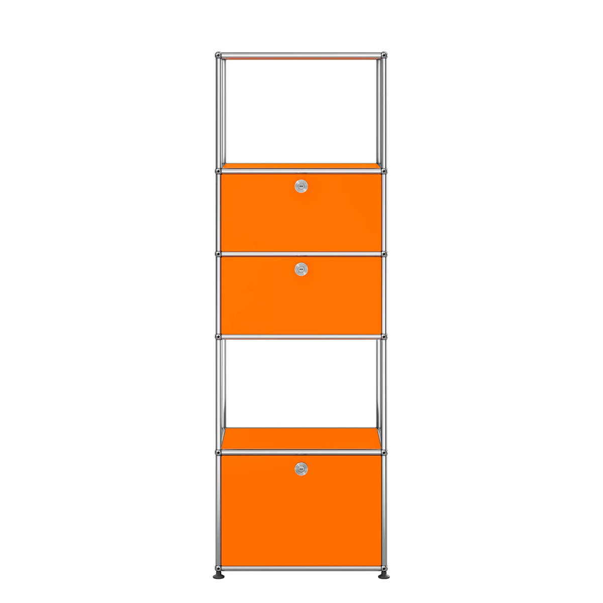 USM Tall Storage | Orange Lacquer Panels