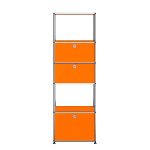 USM Tall Storage | Orange Lacquer Panels