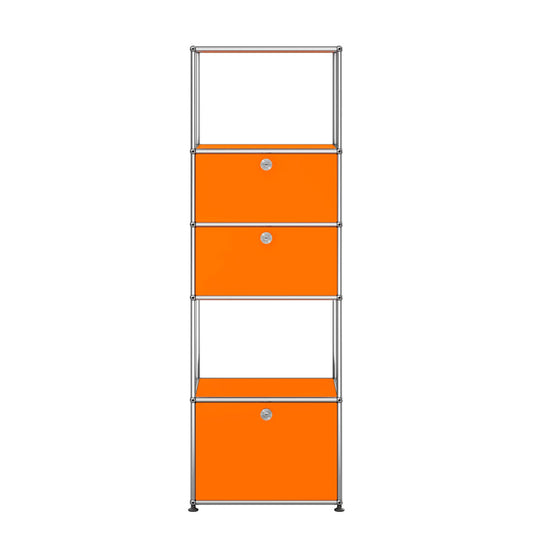 USM Tall Storage | Orange Lacquer Panels