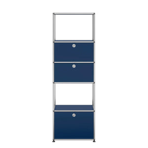 USM Tall Storage | Steel Blue Lacquer Panels