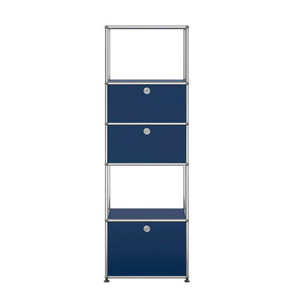 USM Tall Storage | Steel Blue Lacquer Panels