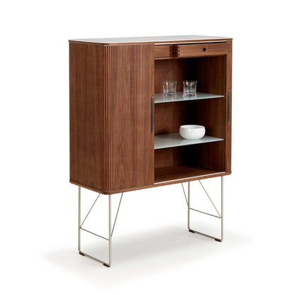 Tambour Cabinet AK2740 | Walnut