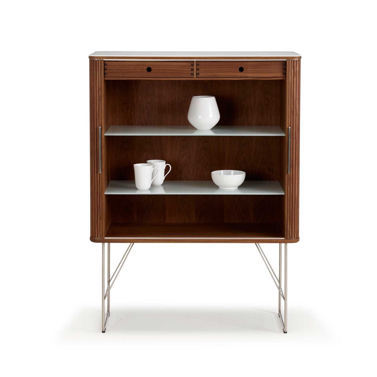 Tambour Cabinet AK2740 | Walnut