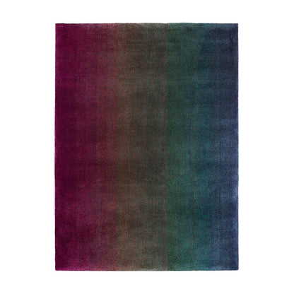 Technicolour Field Rug 200cm | Day Purply Greens 100% Bamboo Viscose 0695