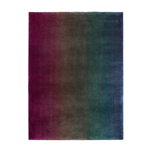 Technicolour Field Rug 200cm | Day Purply Greens 100% Bamboo Viscose 0695