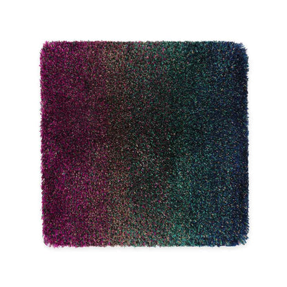 Technicolour Field Rug 200cm | Day Purply Greens 100% Bamboo Viscose 0695