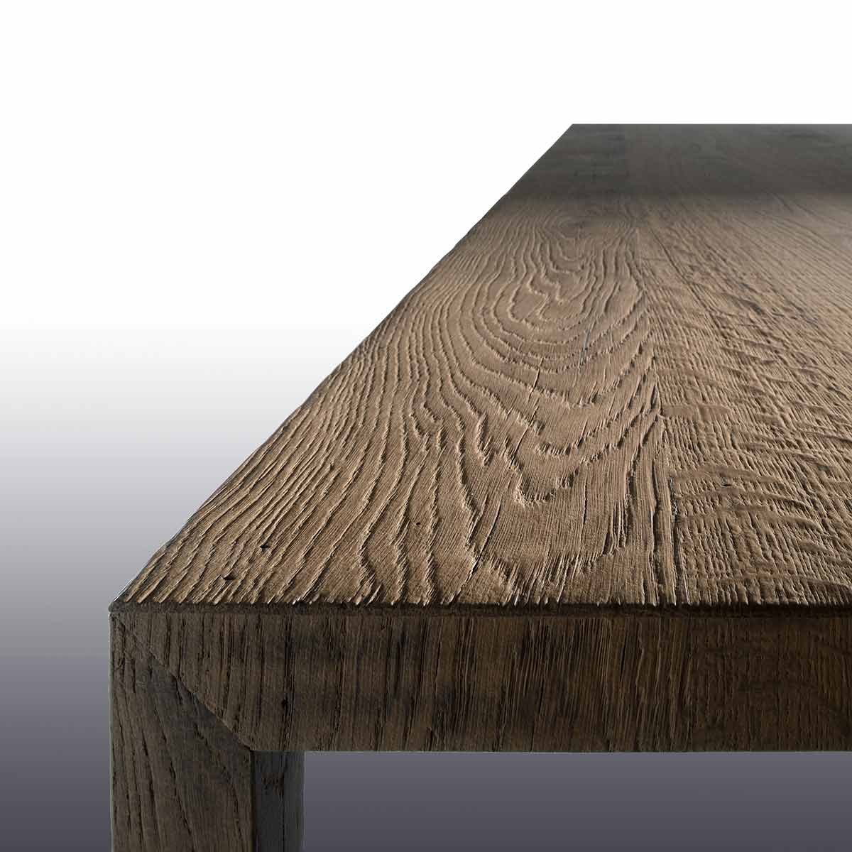 Tense Material Table | Natural Oak Wrapped Top and Legs