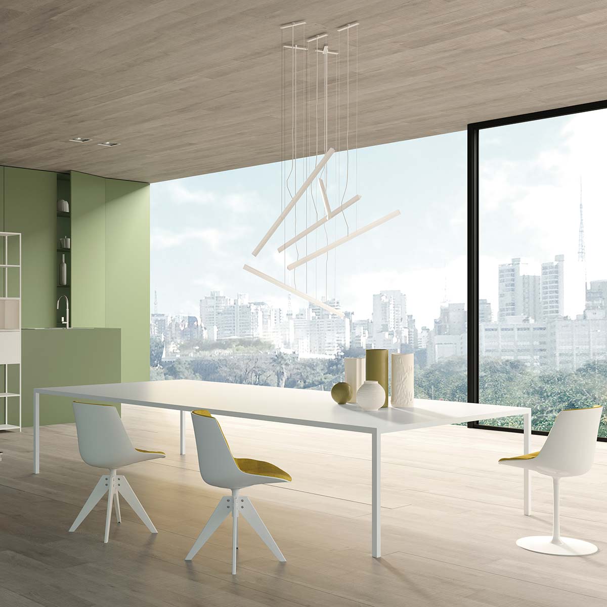 Tense Table | White Composite Top
