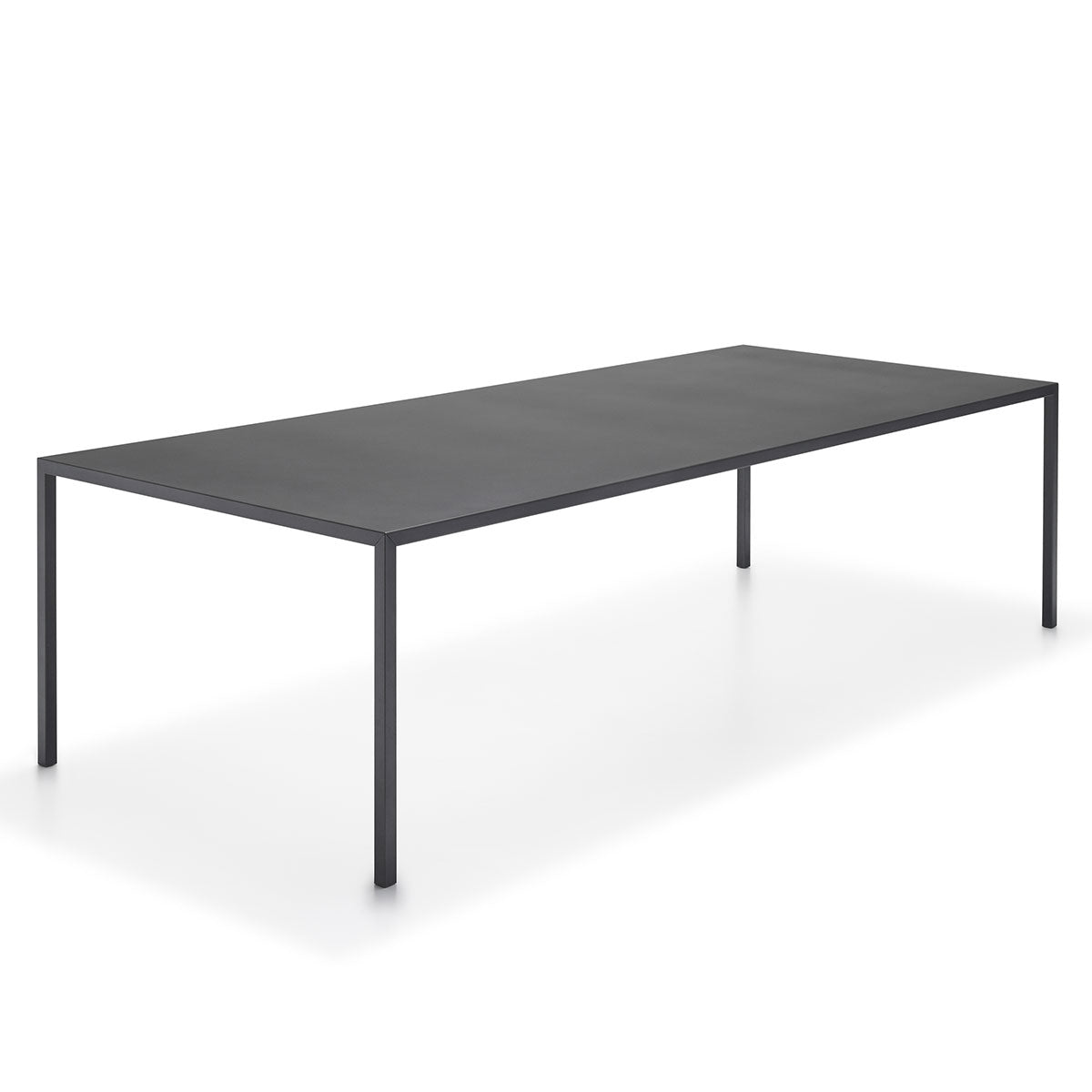 Tense Outdoor Table | Iron Black Goffered Aluminium