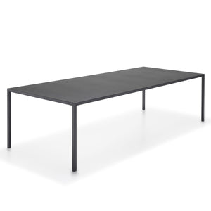 Tense Outdoor Table | Iron Black Goffered Aluminium