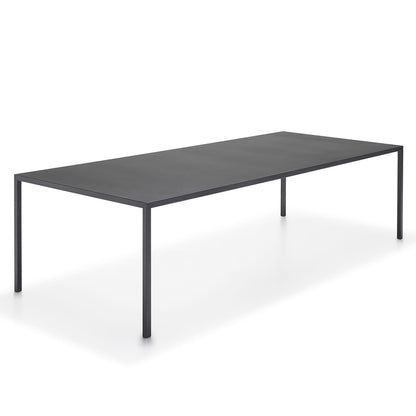 Tense Outdoor Table | Iron Black Goffered Aluminium