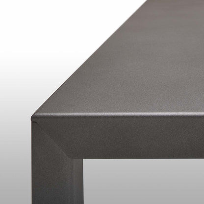 Tense Outdoor Table | Iron Black Goffered Aluminium
