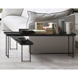 Torei Table Large Rectangle | Black Stained Ash Top
