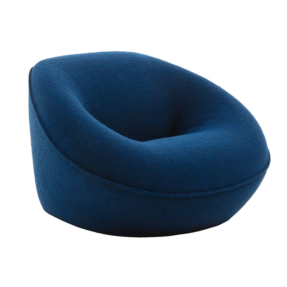 Tortello Armchair | Light Blue Lusso Lissy Fabric Upholstery