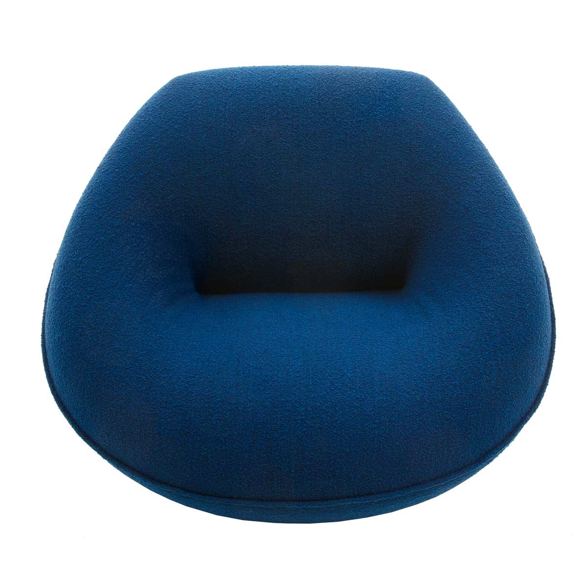 Tortello Armchair | Light Blue Lusso Lissy Fabric Upholstery