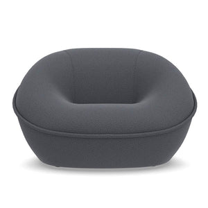 Tortello Armchair | Burgundy Lusso Lissy Fabric Upholstery