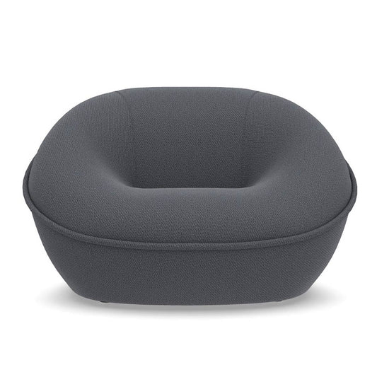 Tortello Armchair | Burgundy Lusso Lissy Fabric Upholstery