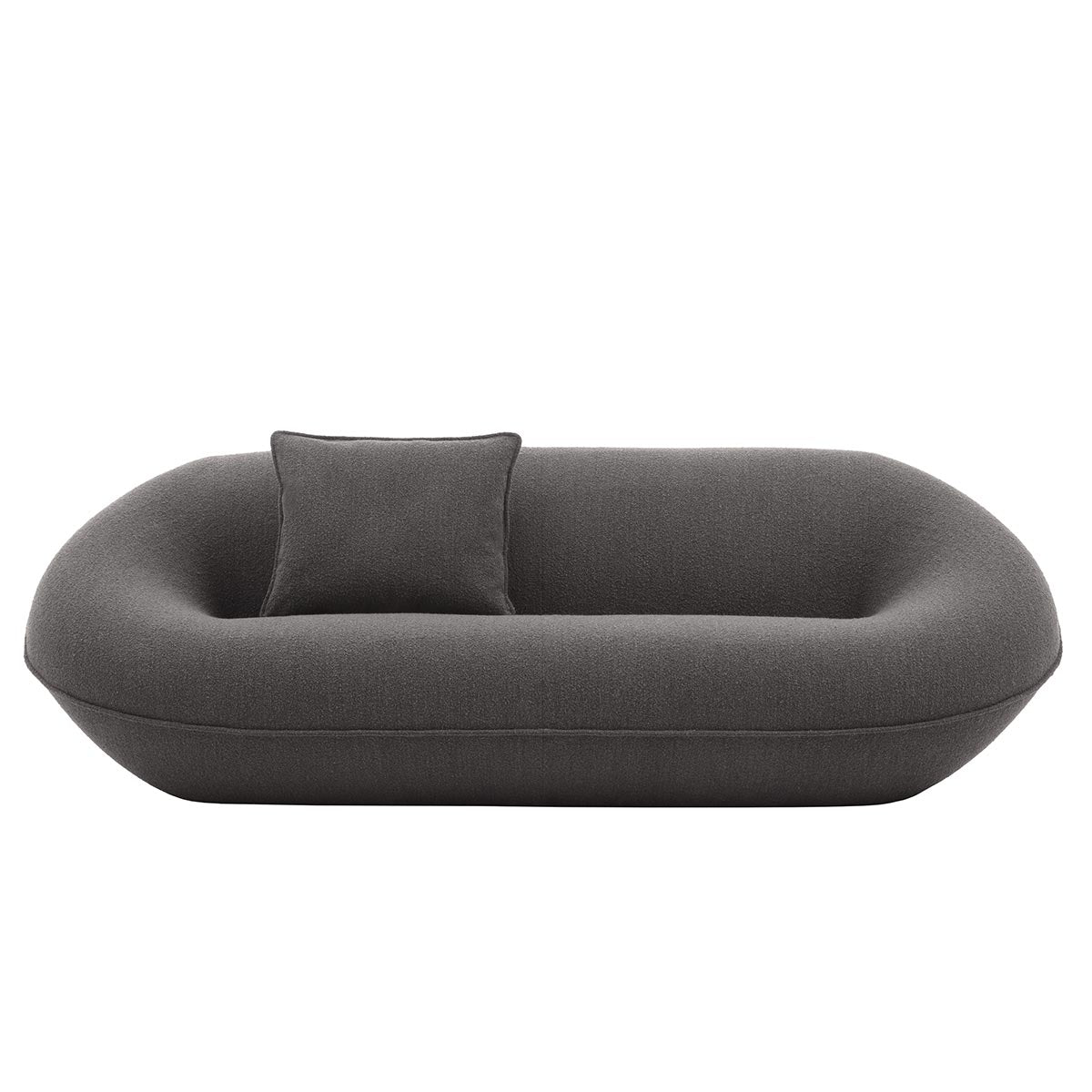 Tortello Sofa | Burgundy Lusso Lissy Fabric Upholstery